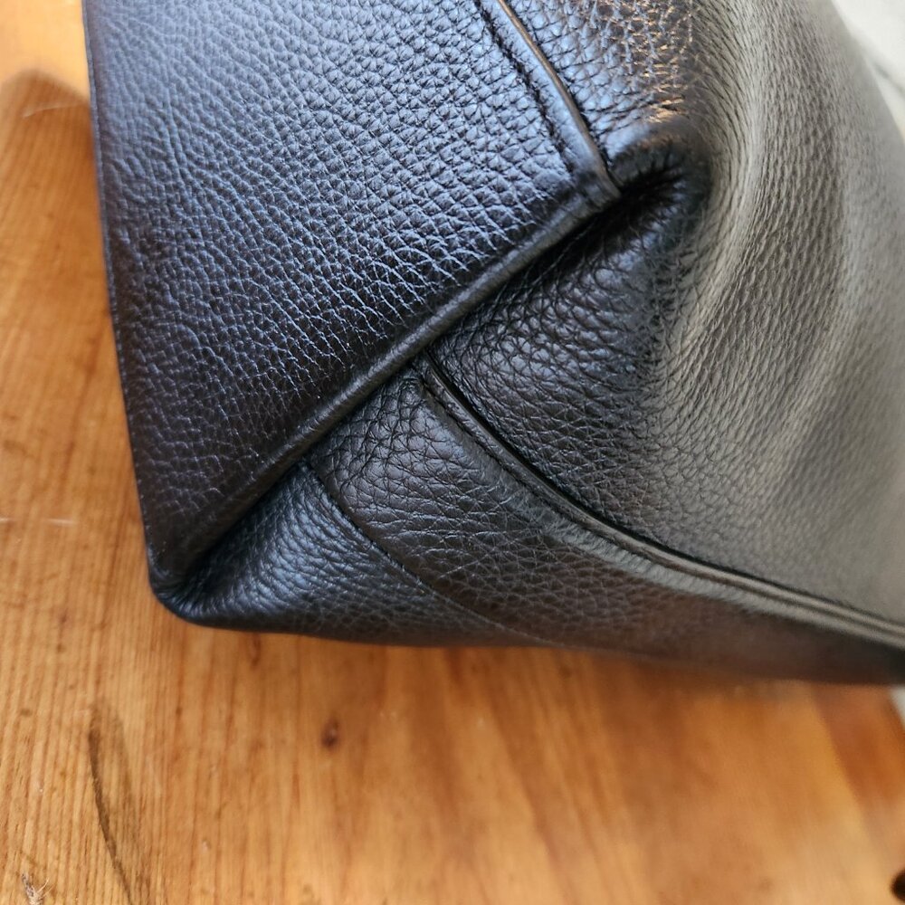 Euc Coach Black Leather Shoulder Bag - Picture 11 of 12